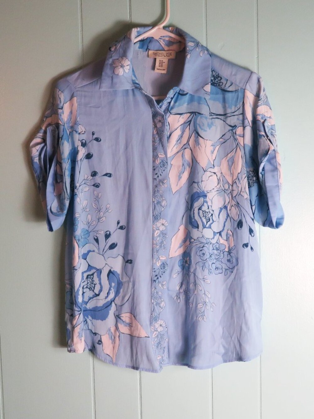 Rachel Zoe SS Blouse Button Up Top Size XS